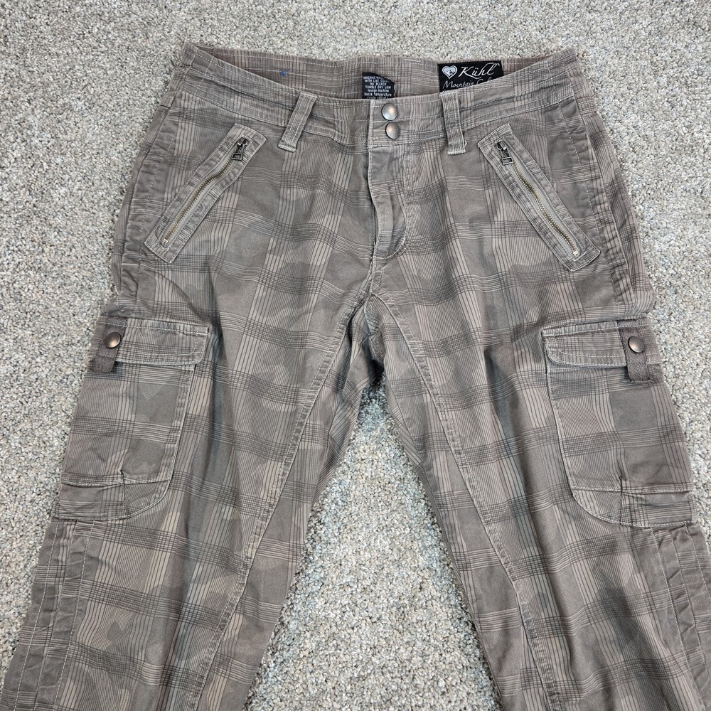 Kuhl Women's Outdoor Hiking‎ Pants Camouflage Size 6  Reg Plaid Katerina - Picture 4 of 10